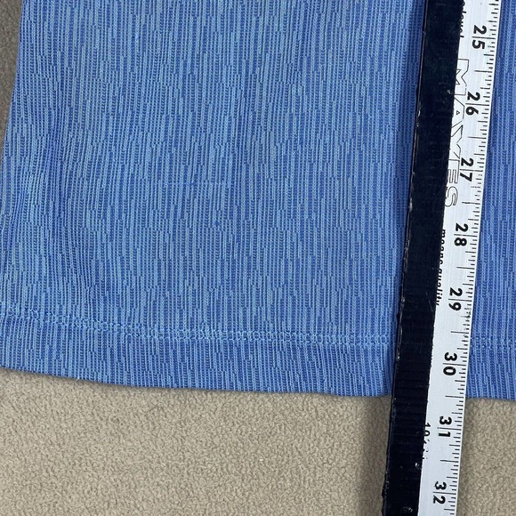 Tommy Bahama Mens XL Short Sleeve Polo Shirt Blue Striped Lightweight Logo‎ - Picture 5 of 10